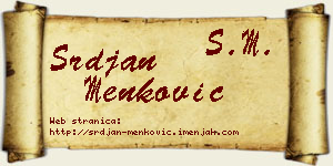 Srđan Menković vizit kartica